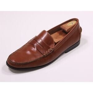 Onward Reserve Brown Leather Old School Penny Loafers Men's US 12